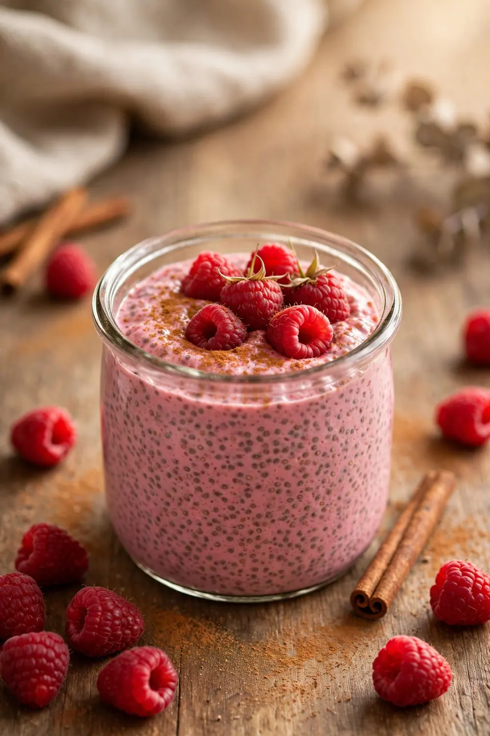raspberry chia jar 17