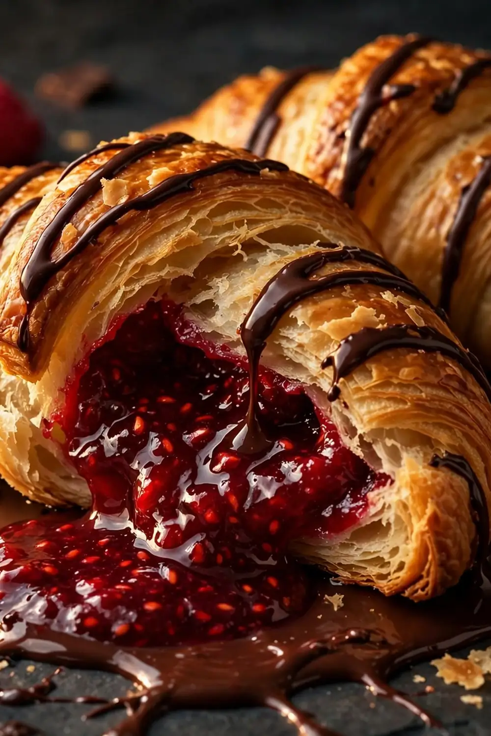 raspberry crescent rolls idea