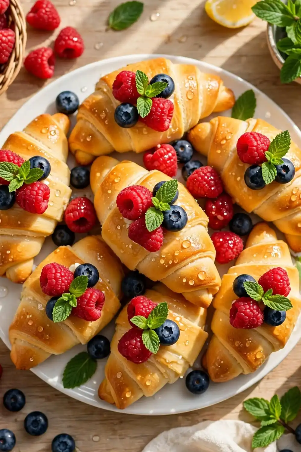 raspberry crescent rolls idea