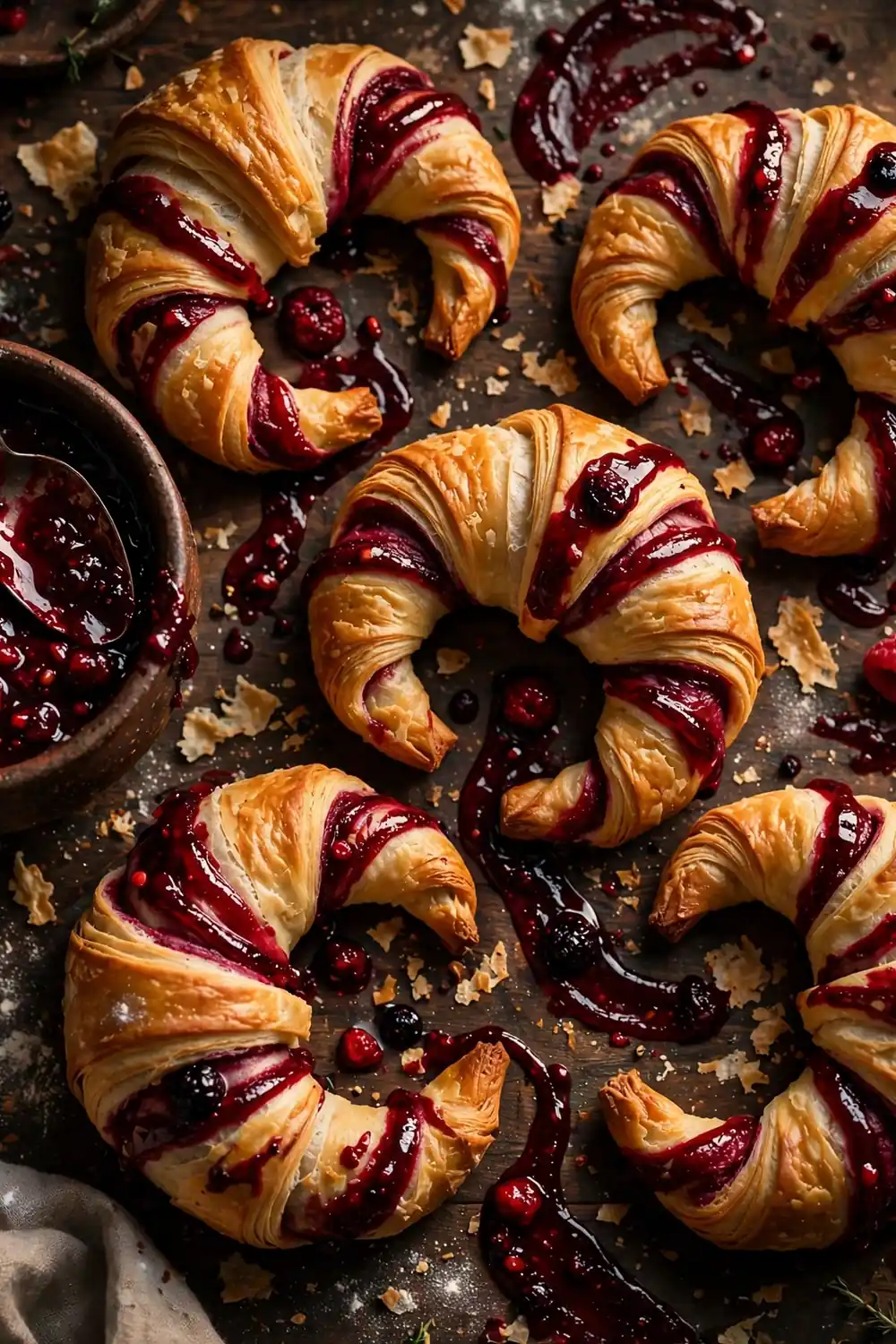 raspberry crescent rolls idea