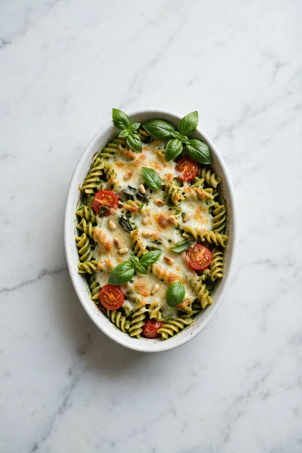 Pesto basil bake