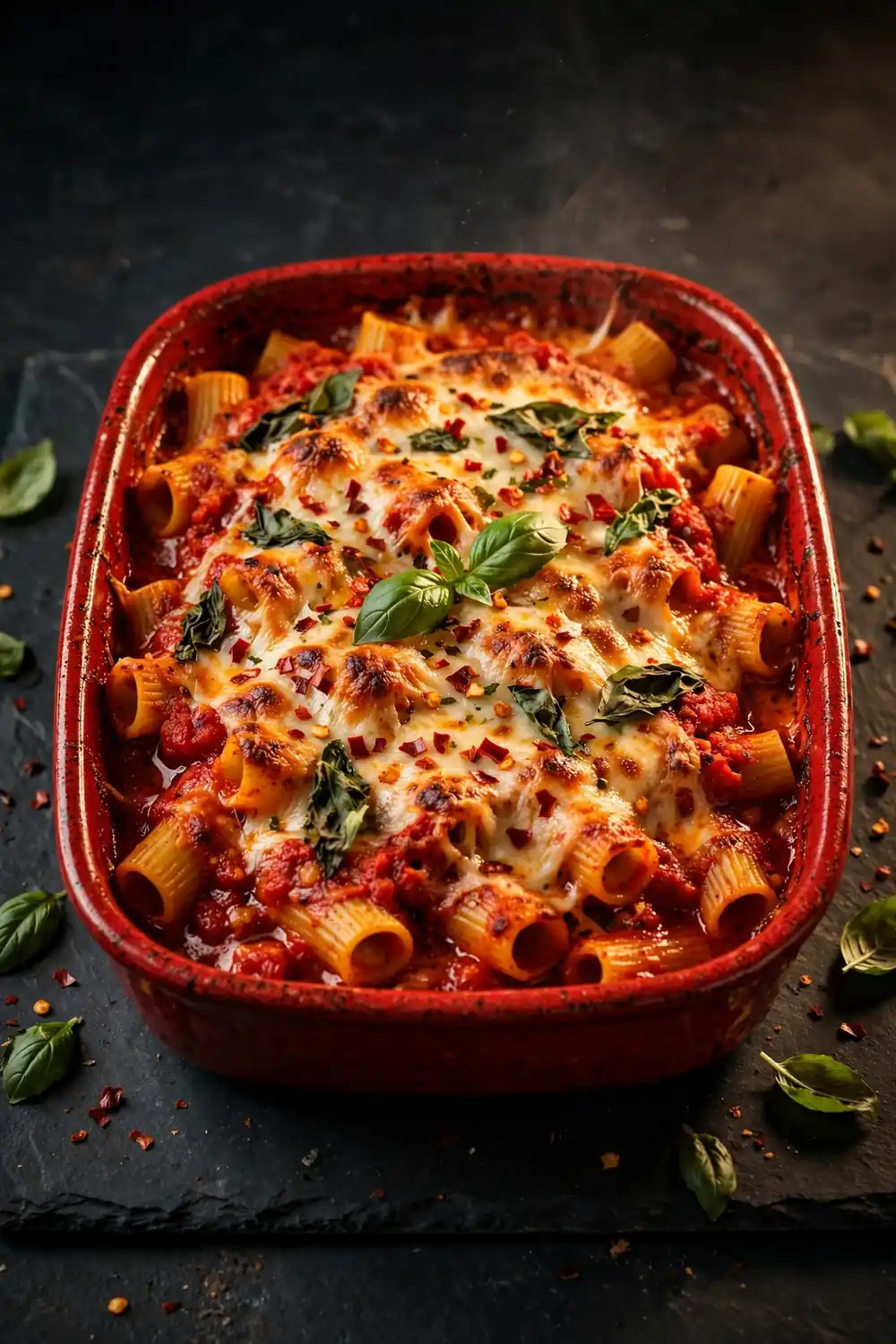 Spicy arrabbiata bake