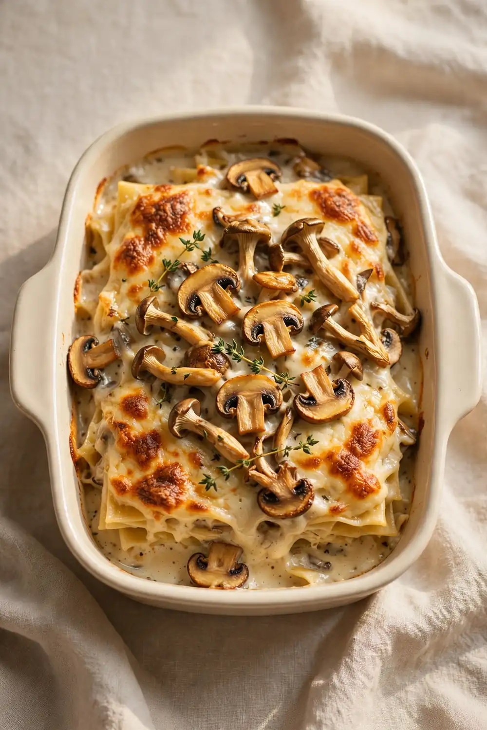 Mushroom cream layers