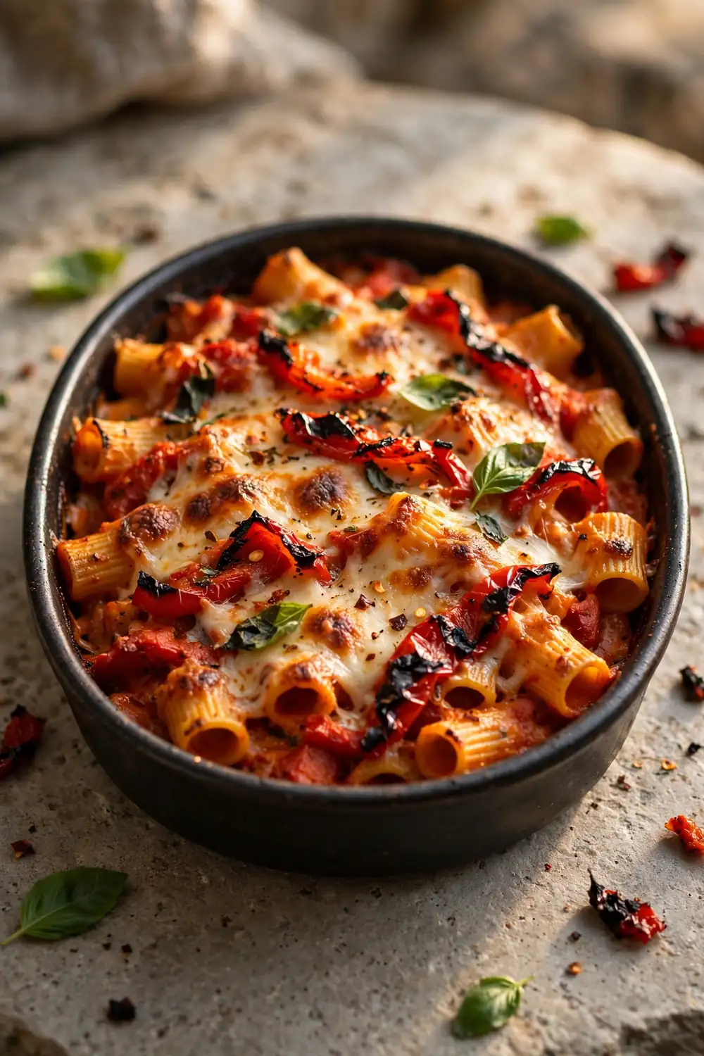 Roasted pepper bake