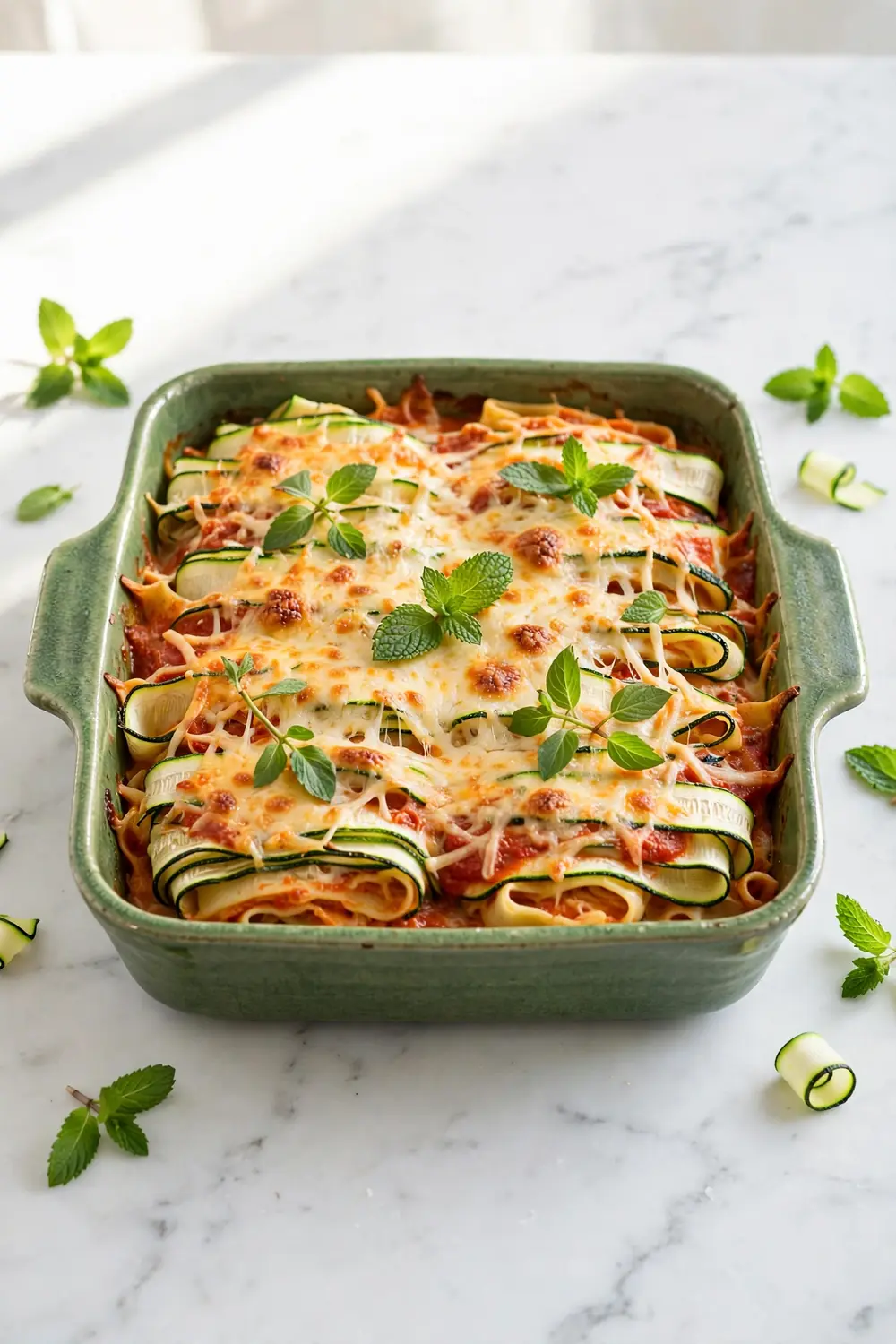 Zucchini fresh layers