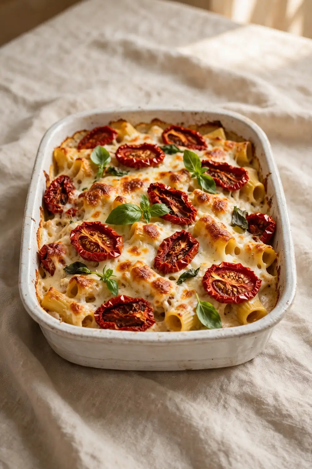 Sun dried tomato bake