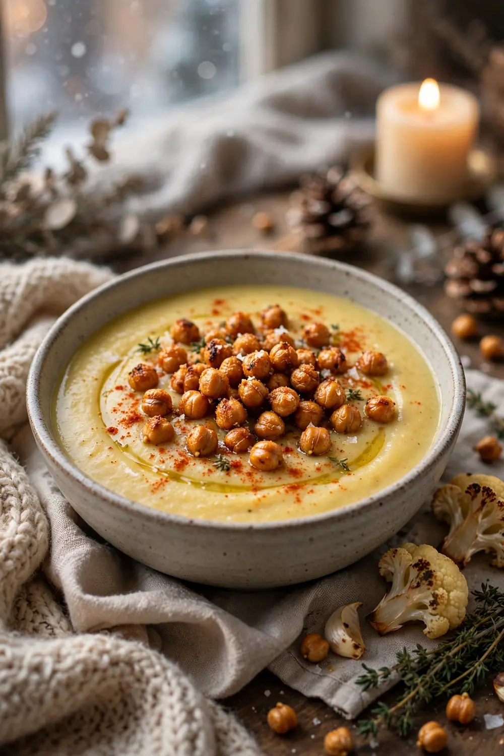 Roasted cauliflower soup