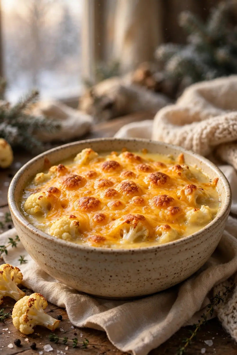 Roasted cauliflower soup