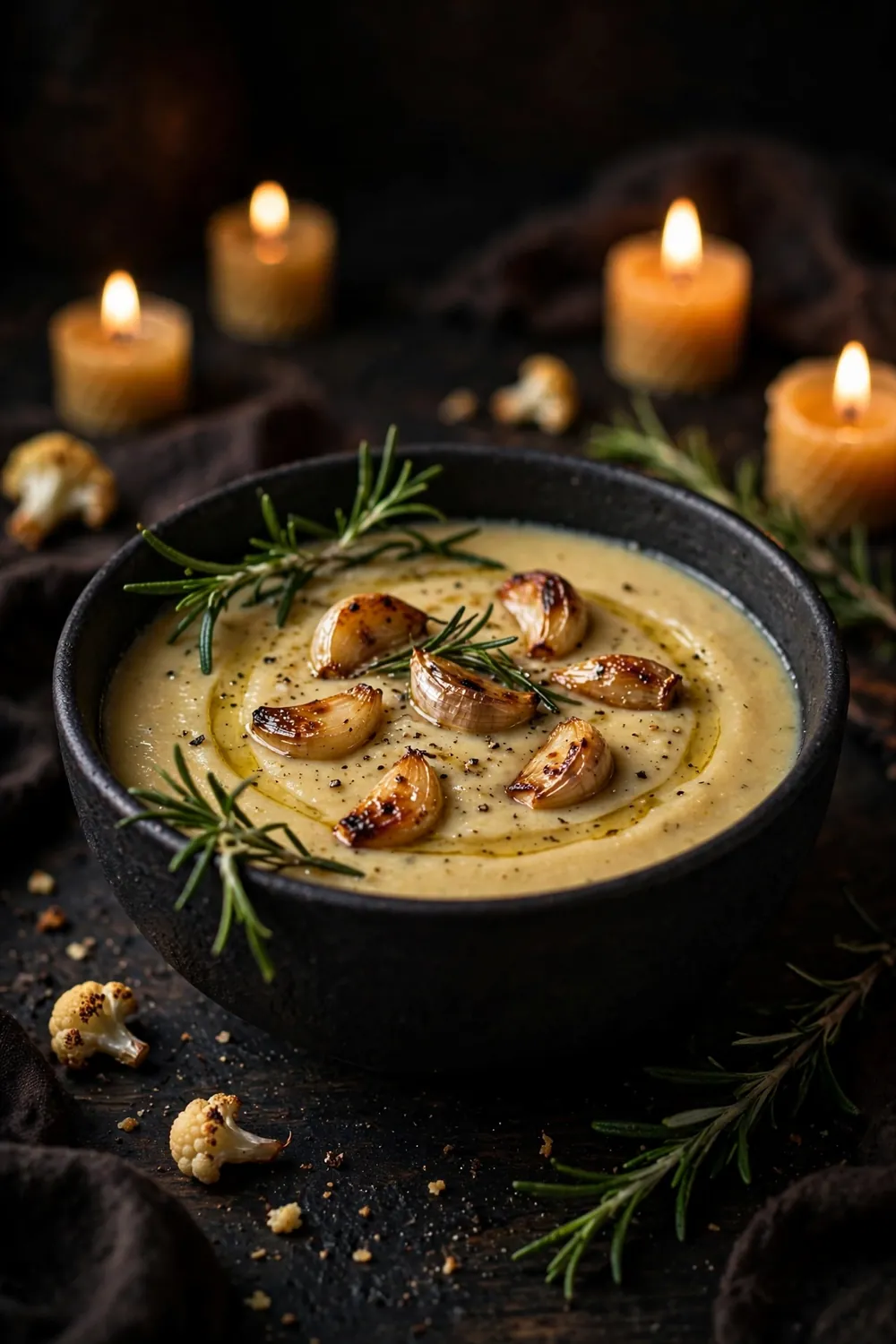 Roasted cauliflower soup