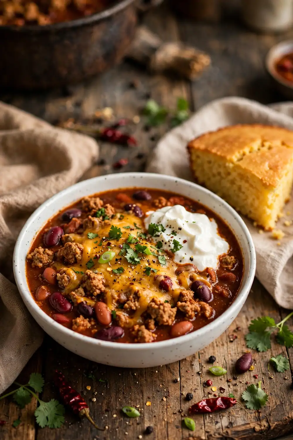 Slow Cooker Chili - healthy meal prep lunches