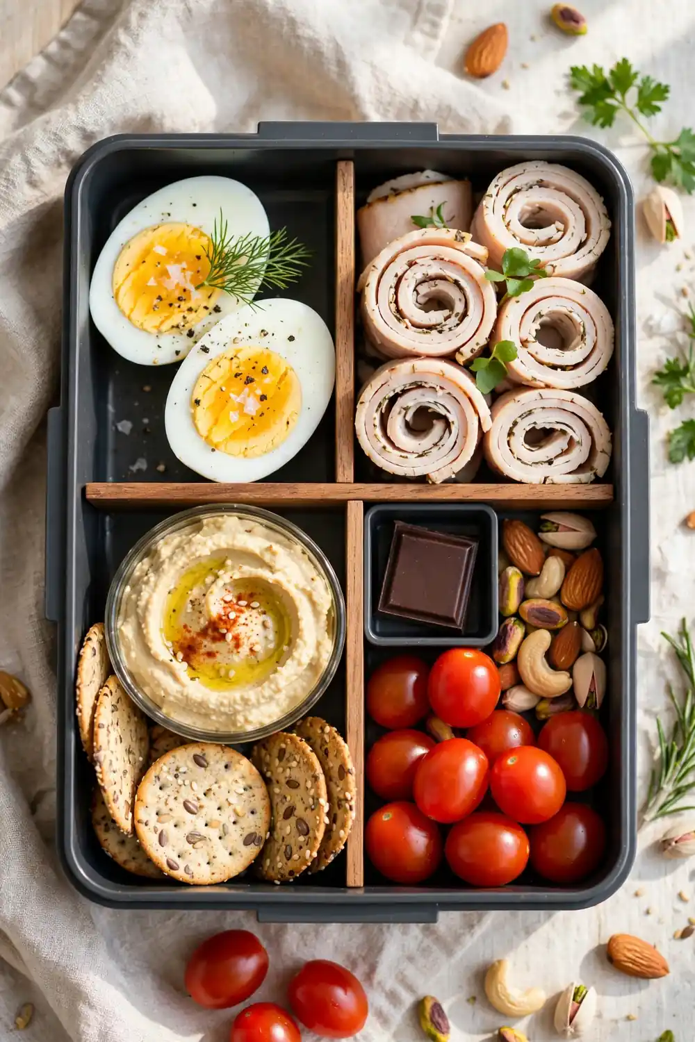 Protein Bento Boxes - healthy meal prep lunches