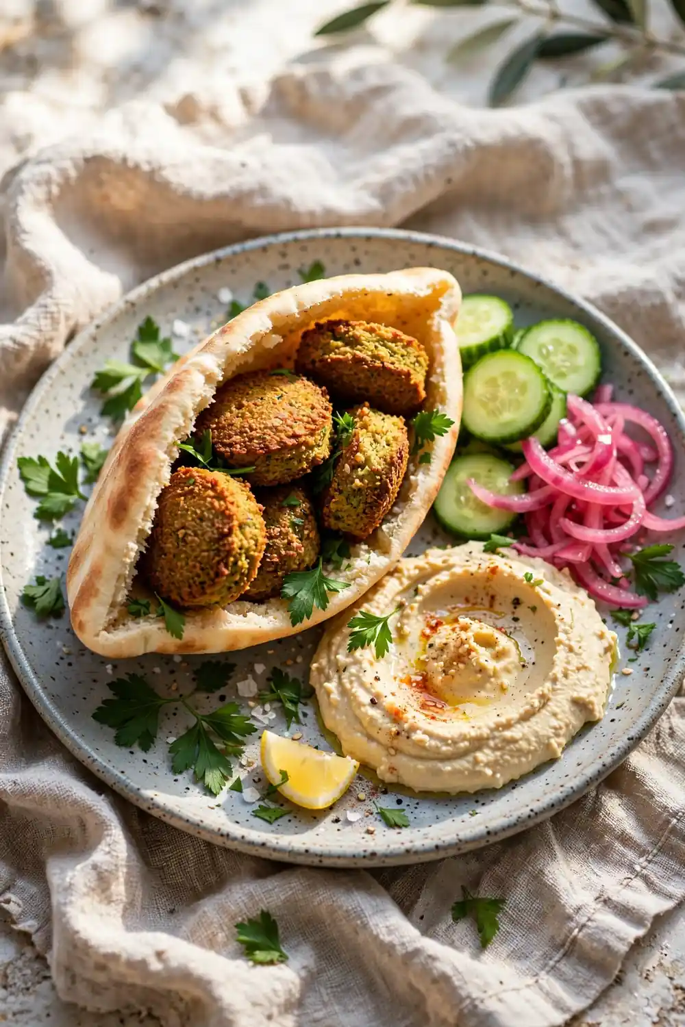 Falafel Pita Meals - healthy meal prep lunches