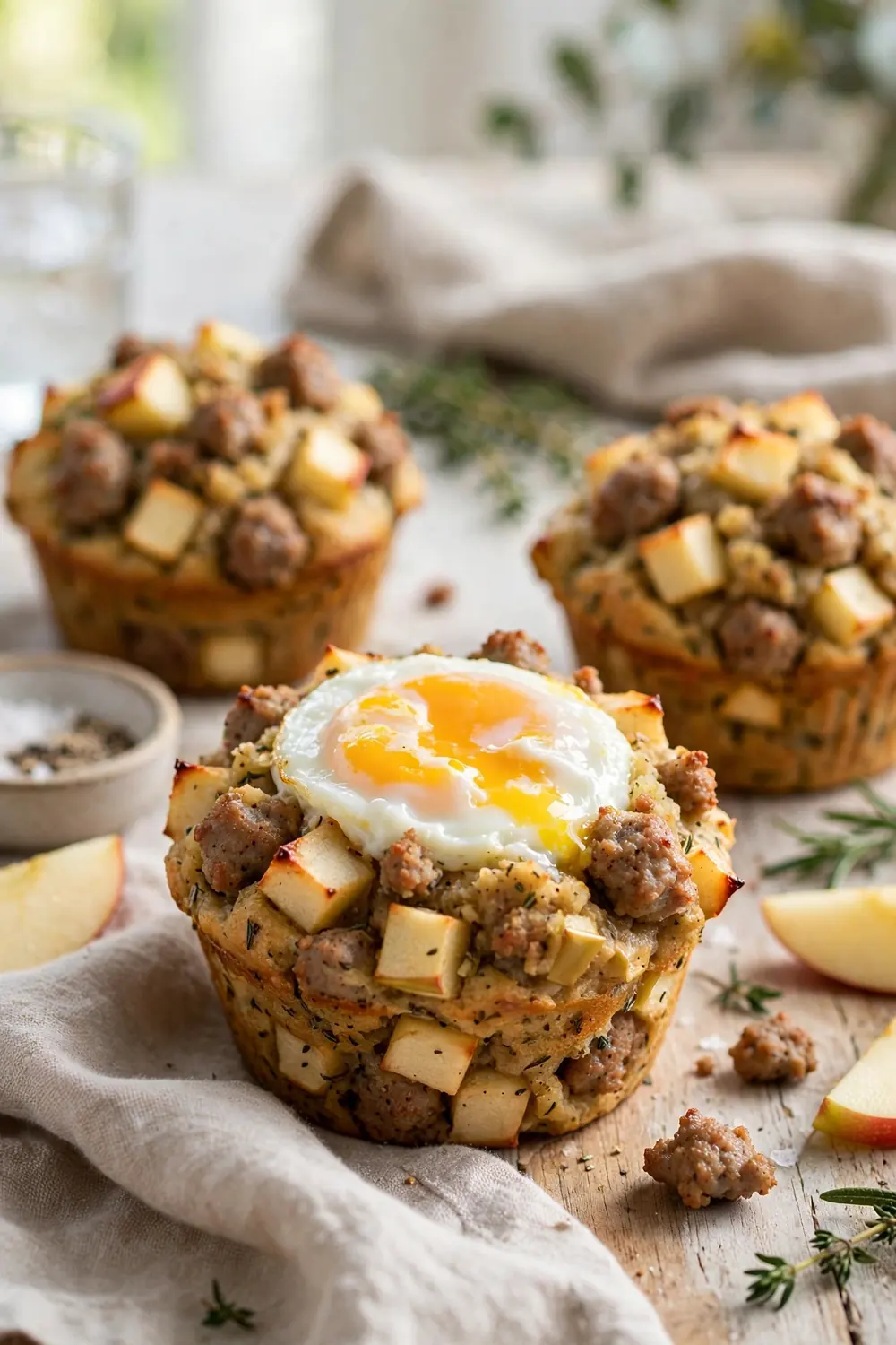 Sausage apple stuffing muffins 20