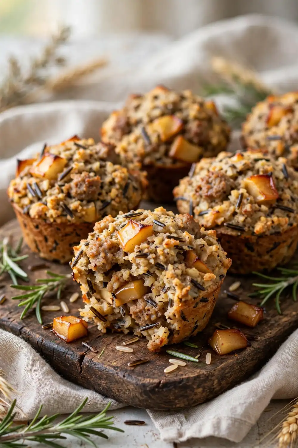 Sausage apple stuffing muffins 23