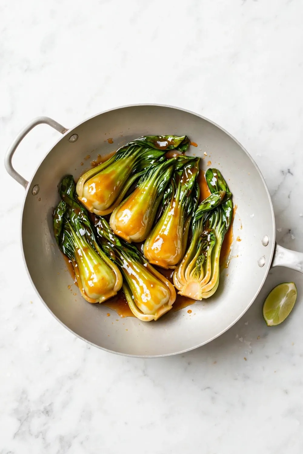 Bok choy with coconut aminos glaze