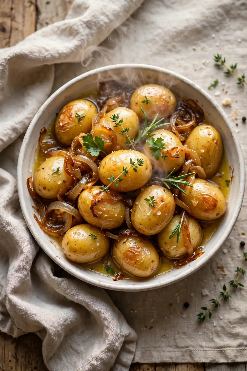 slow cooker onion potatoes 01