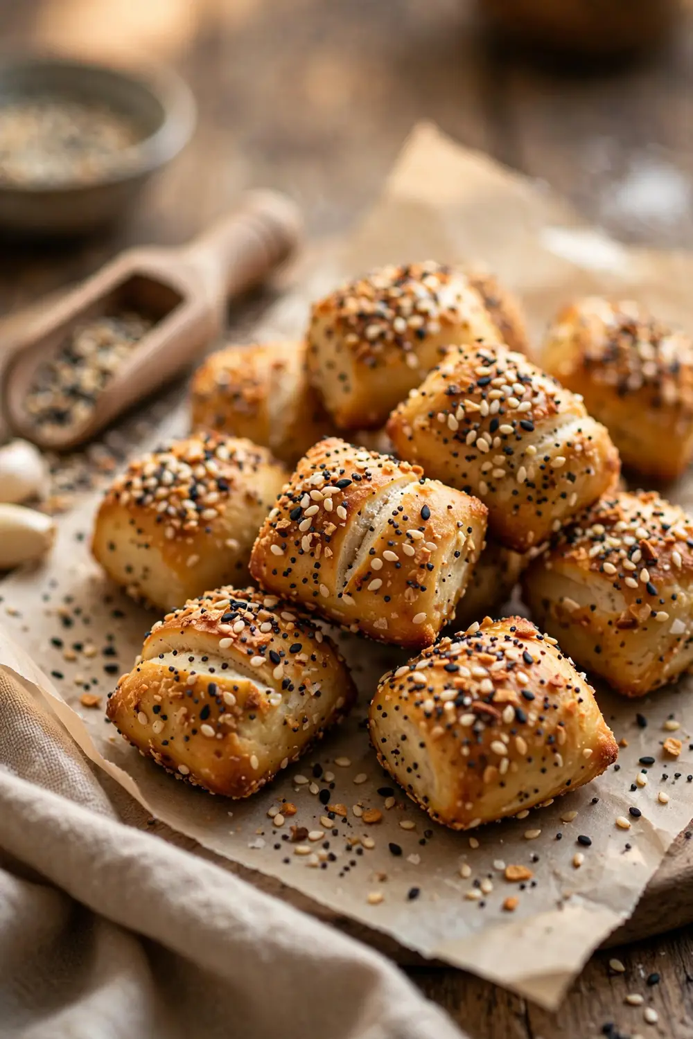Soft pretzel bites