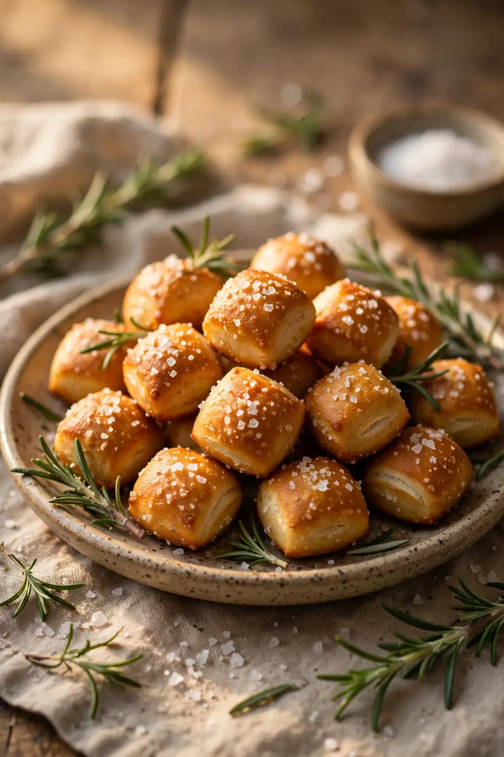 Soft pretzel bites