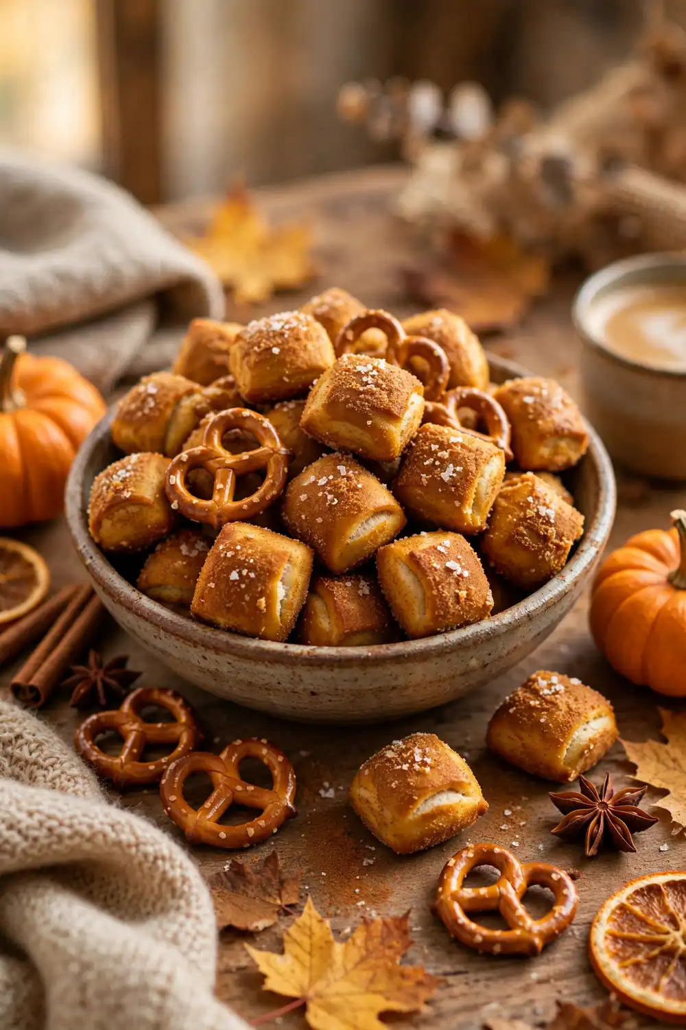 Soft pretzel bites
