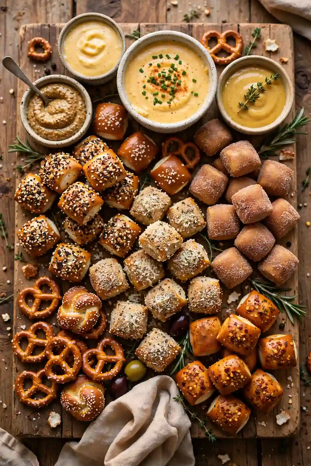 Soft pretzel bites