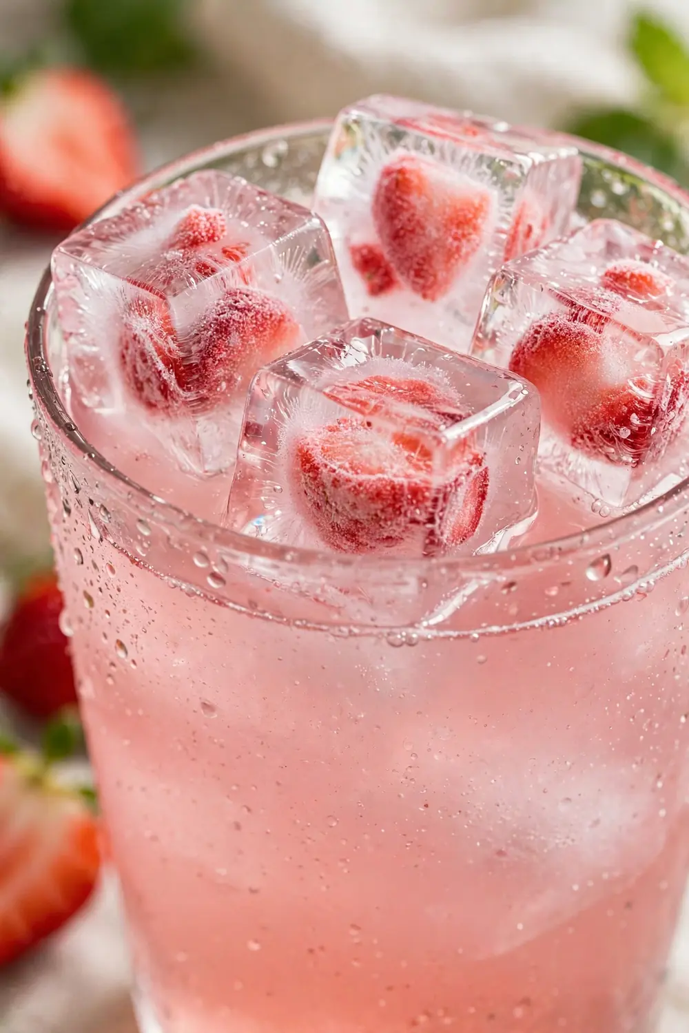 Strawberry basil mocktails