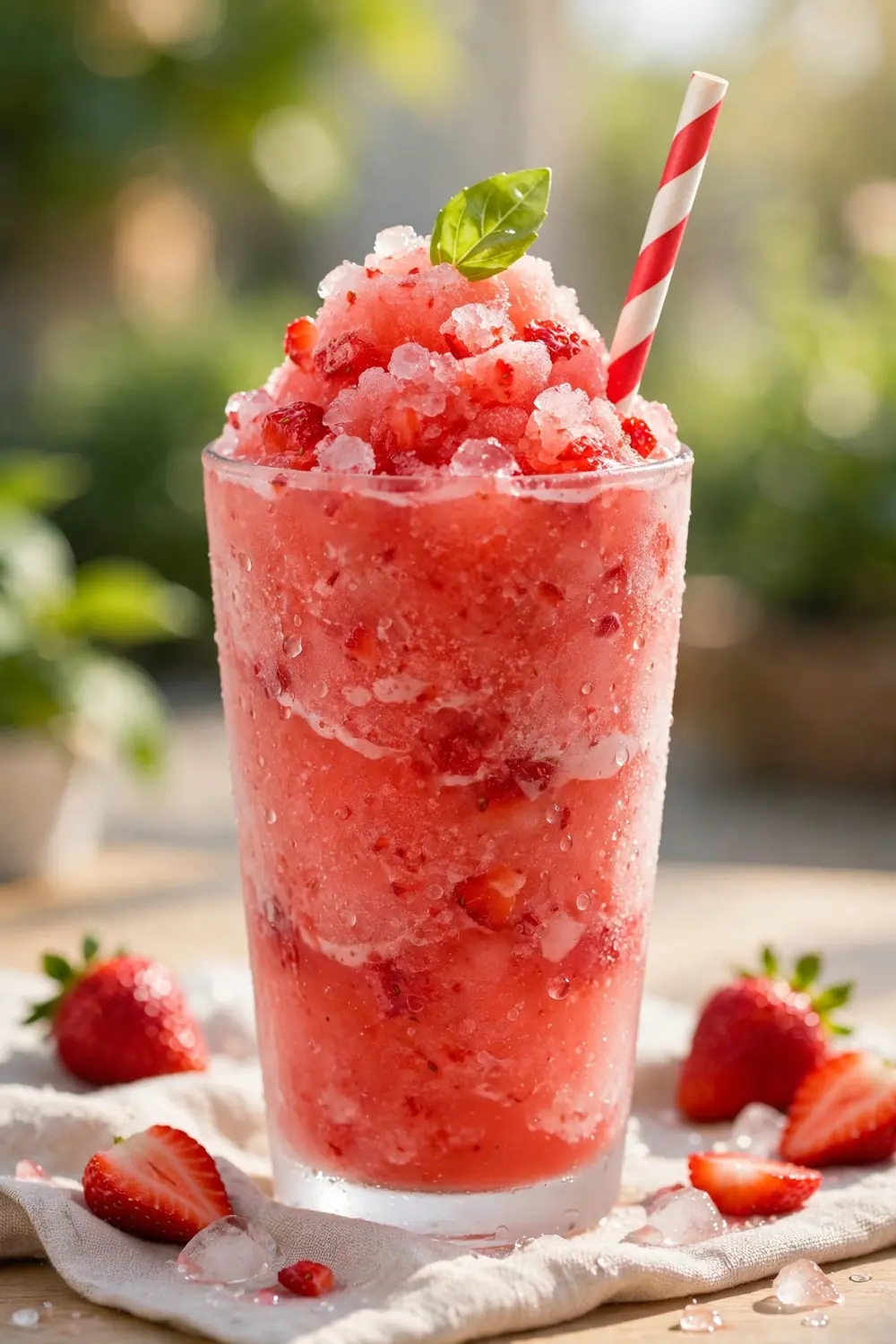Strawberry basil mocktails