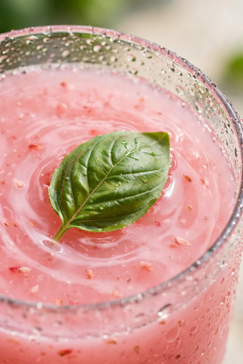 Strawberry basil mocktails