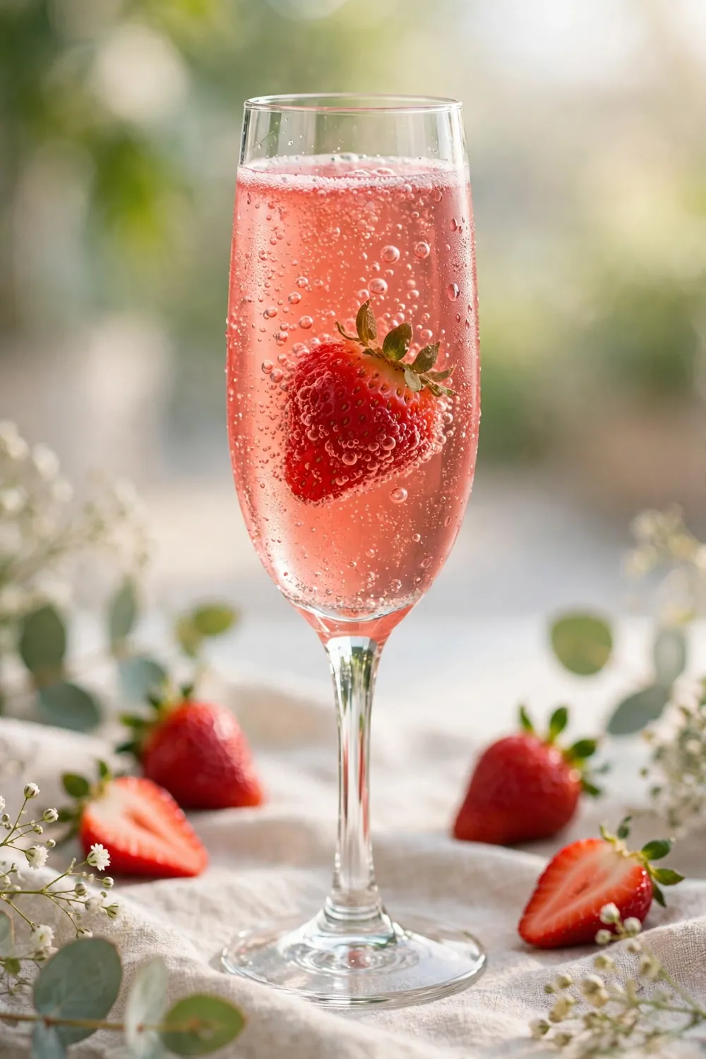 Strawberry basil mocktails