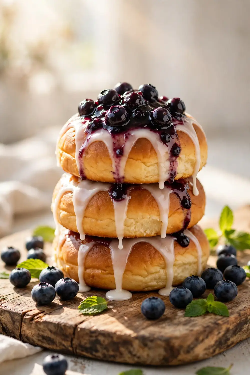 Sweet berry buns