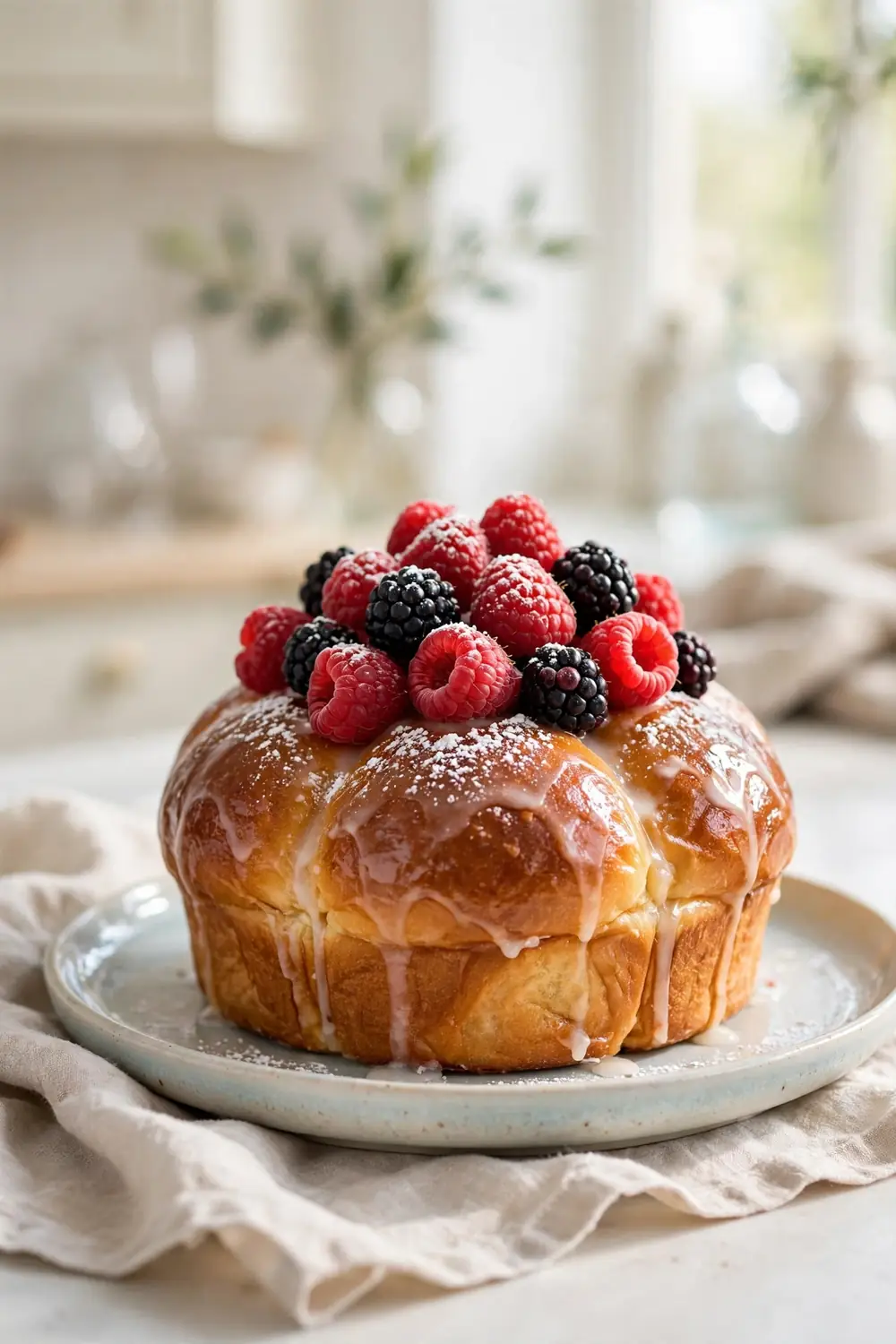 Sweet berry buns