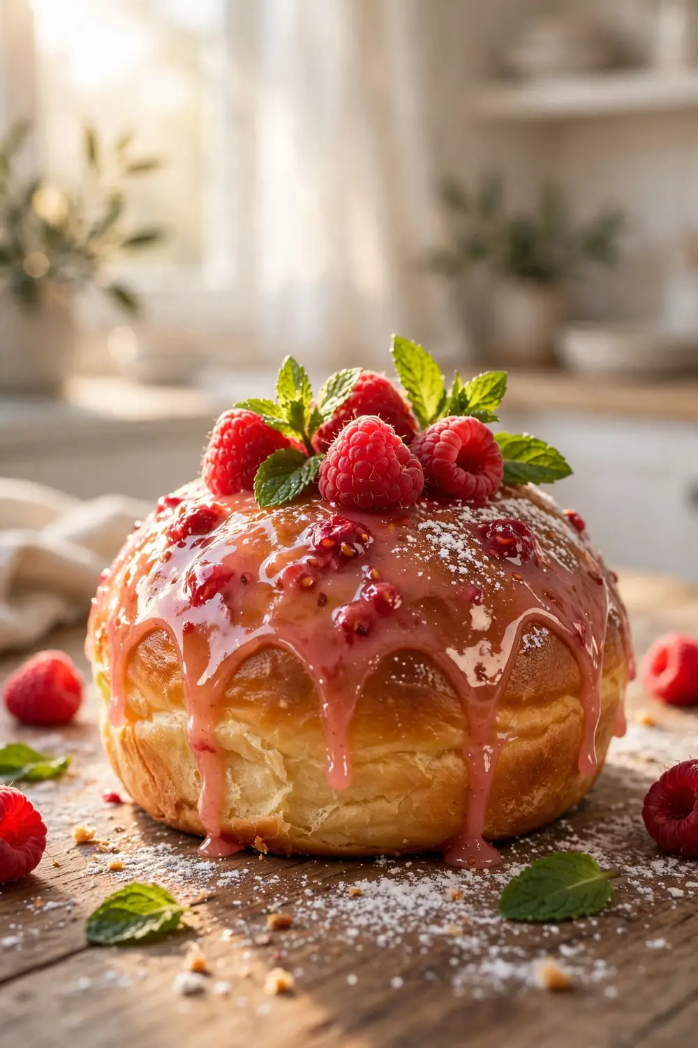 Sweet berry buns