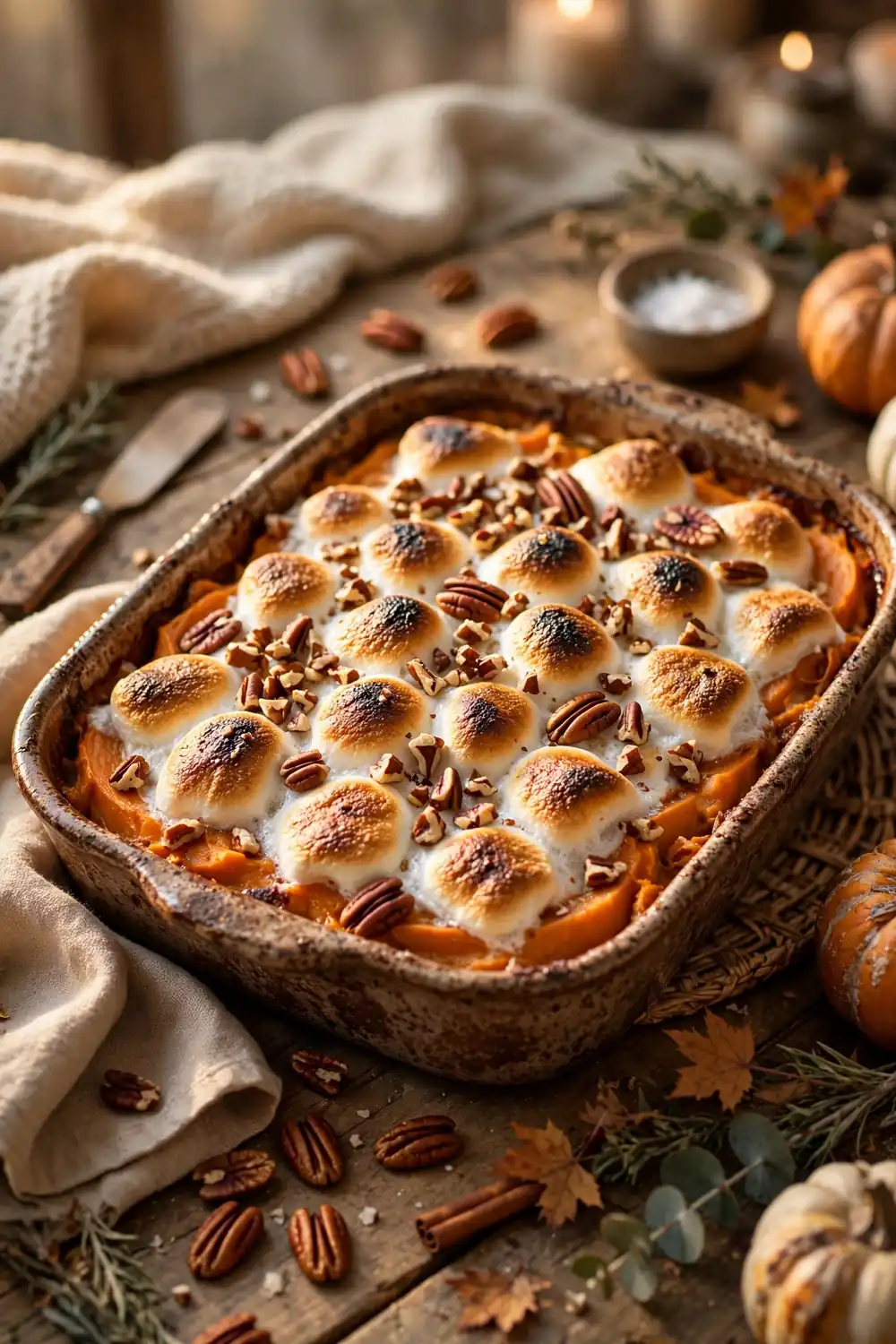 Sweet potato casserole with marshmallows 04