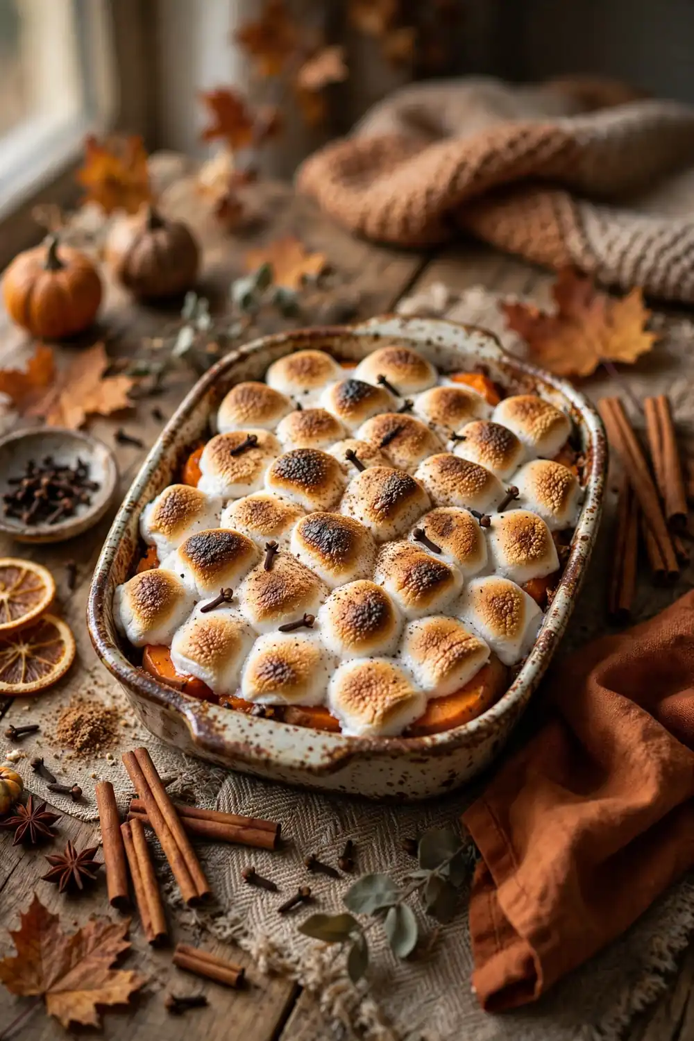 Sweet potato casserole with marshmallows 15