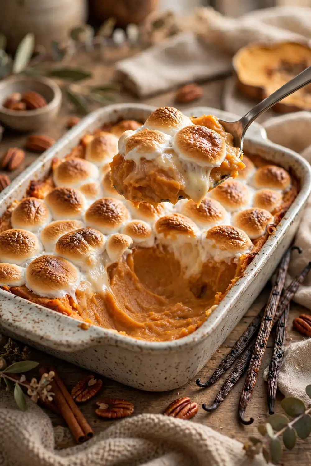 Sweet potato casserole with marshmallows 16