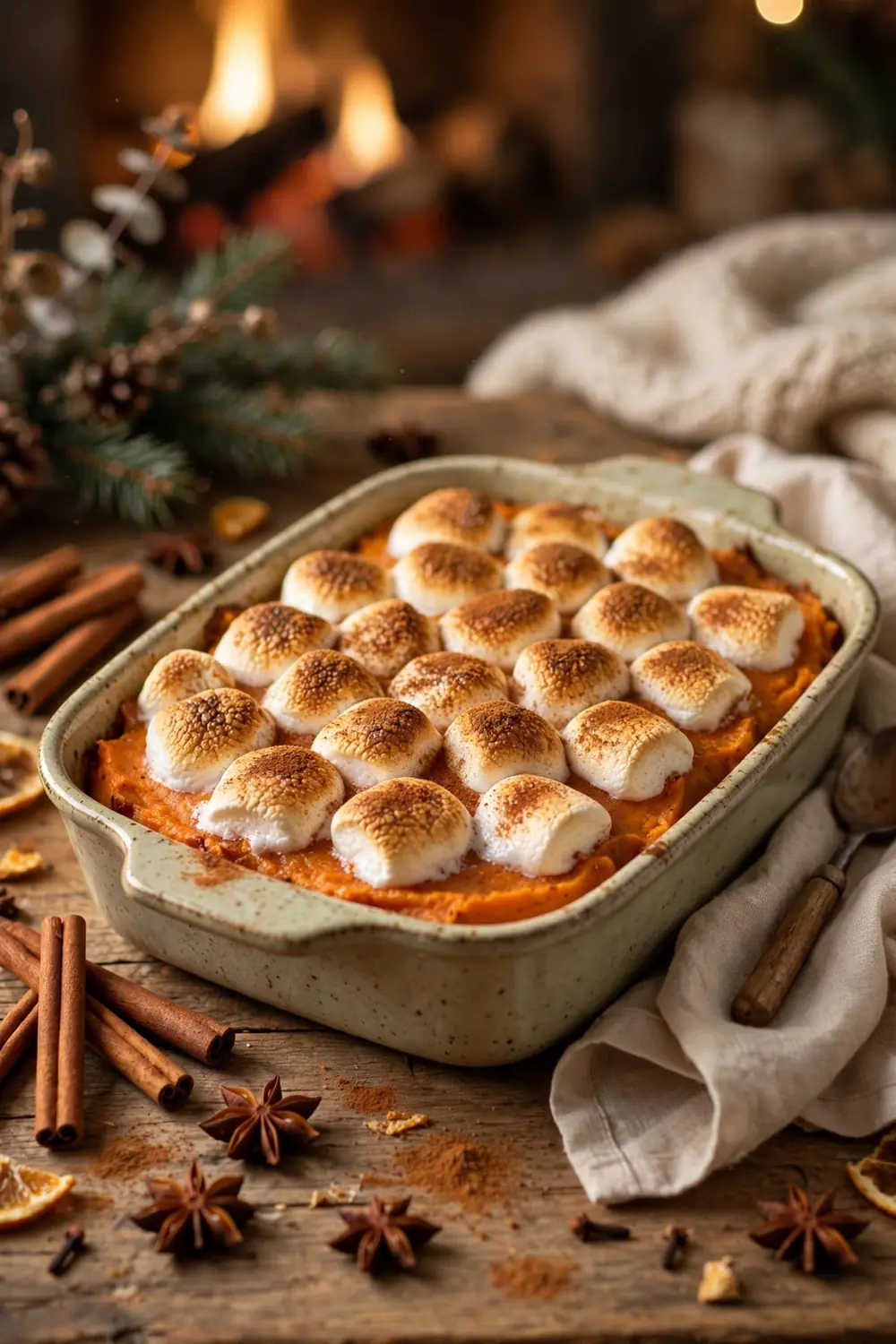 Sweet potato casserole with marshmallows 20