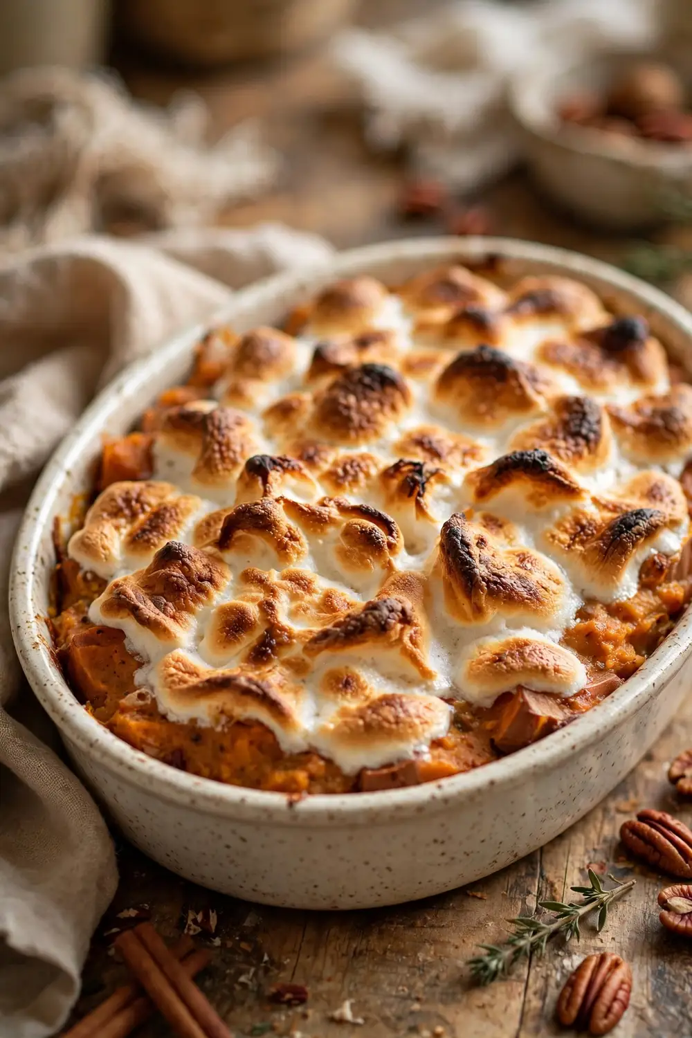 Sweet potato casserole with marshmallows 22