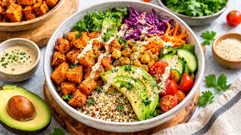 sweet potato buddha bowl