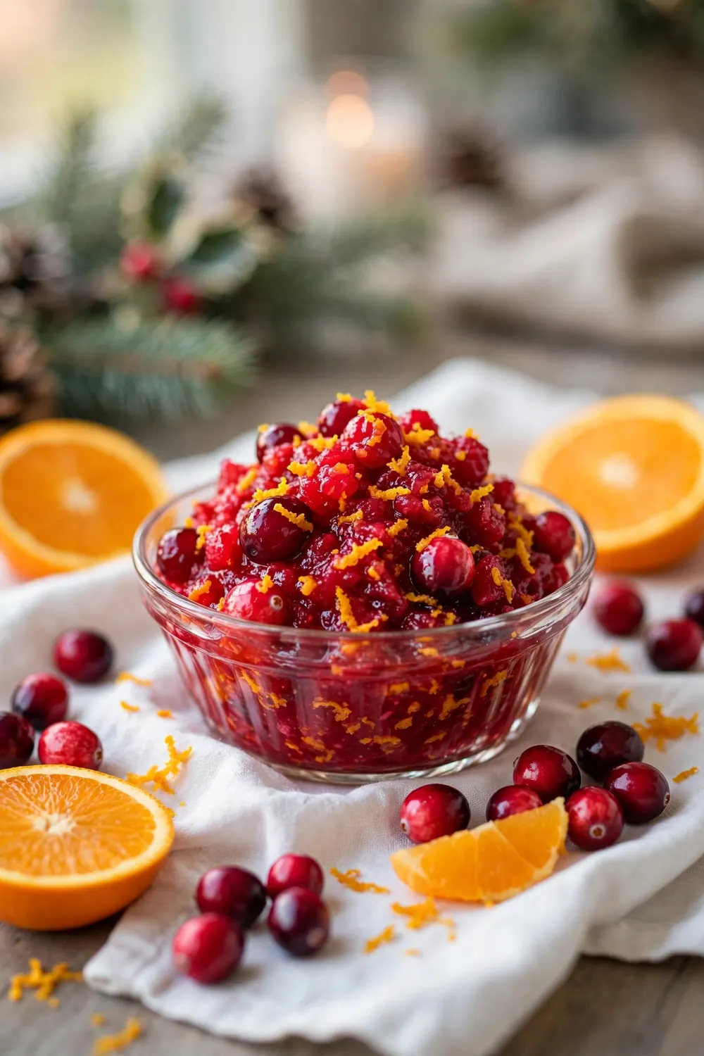 Cranberry orange relish, easy thanksgiving sides recipe