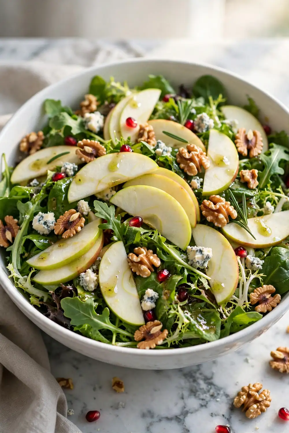 Apple walnut salad, easy thanksgiving sides recipe