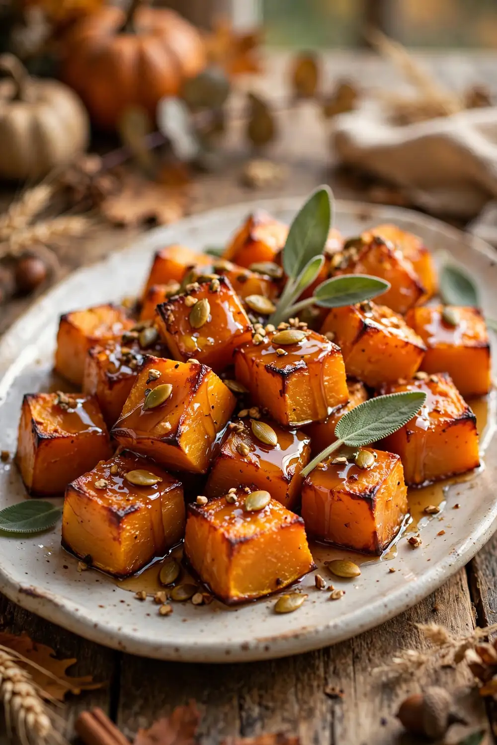 Roasted butternut squash, easy thanksgiving sides recipe