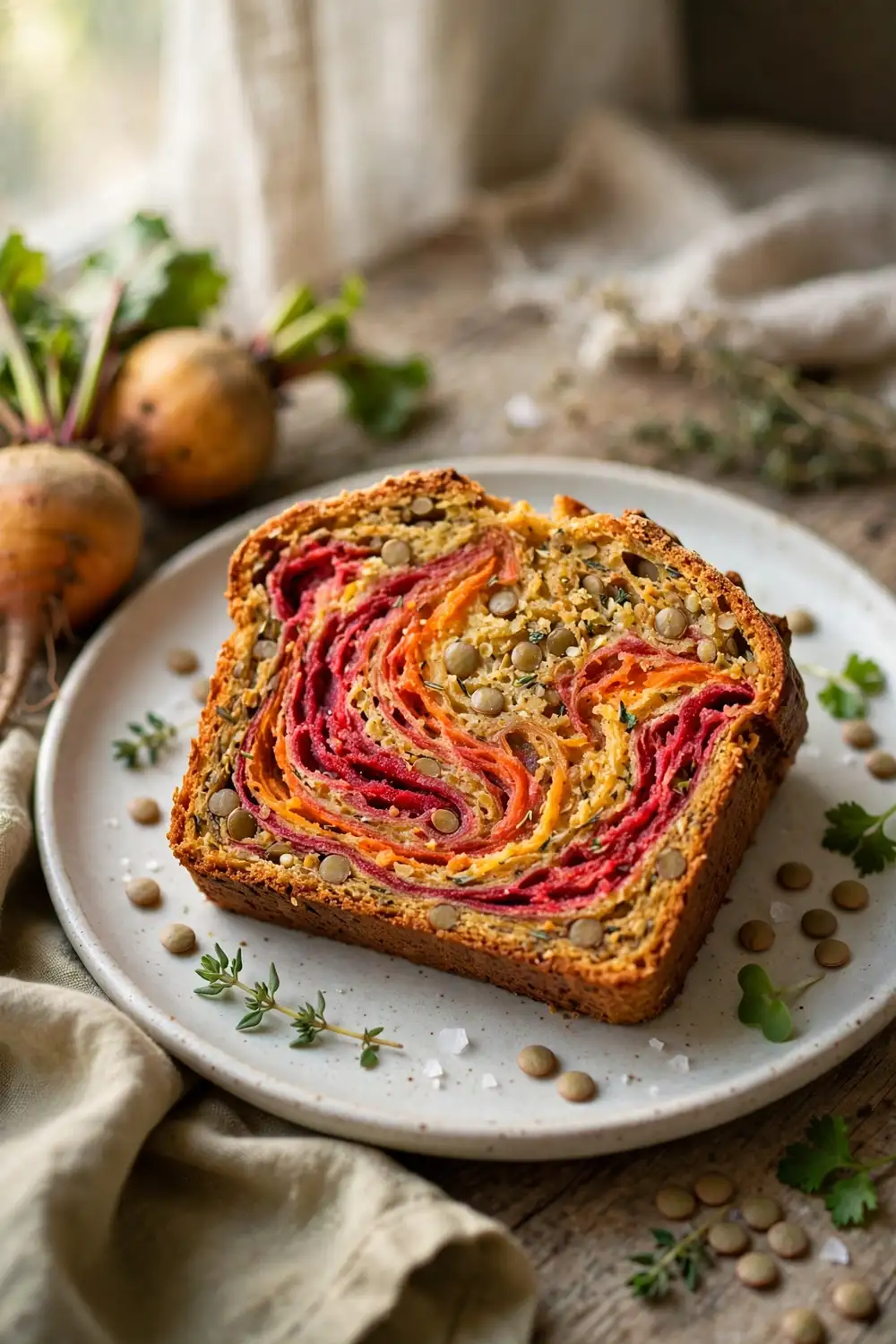 Vegan lentil loaf