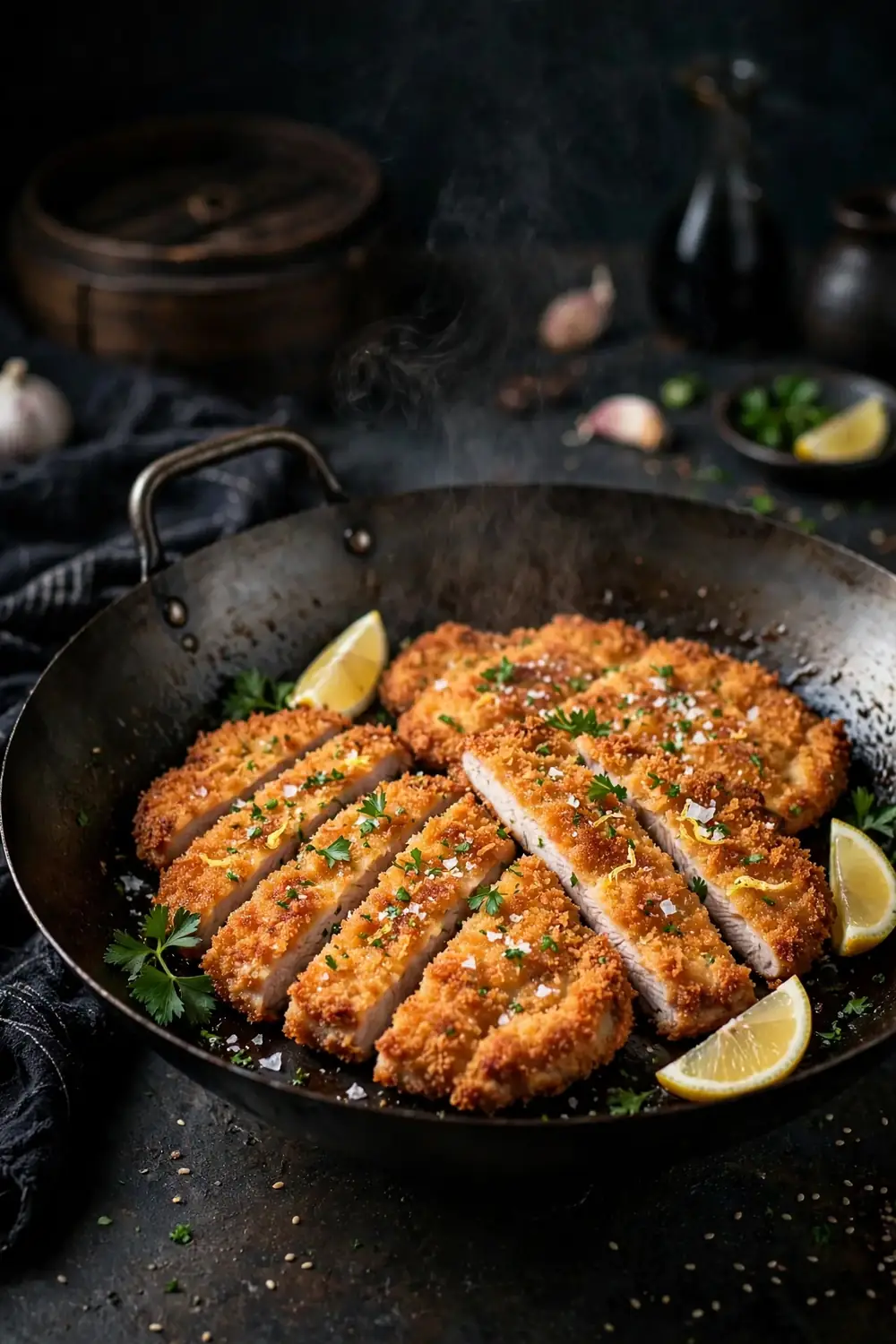 Crispy Breaded Pork Cutlets