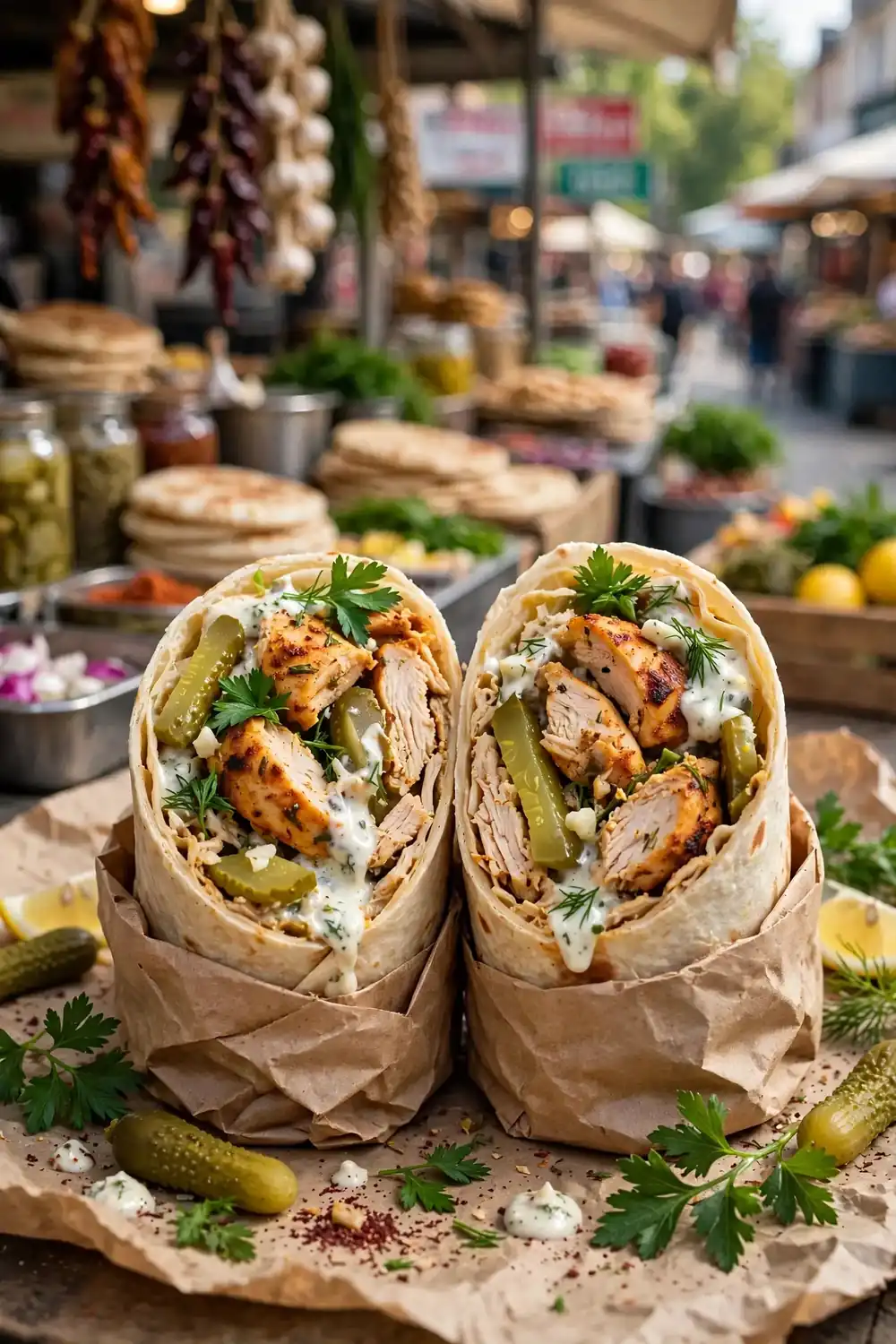 Chicken Shawarma Wraps