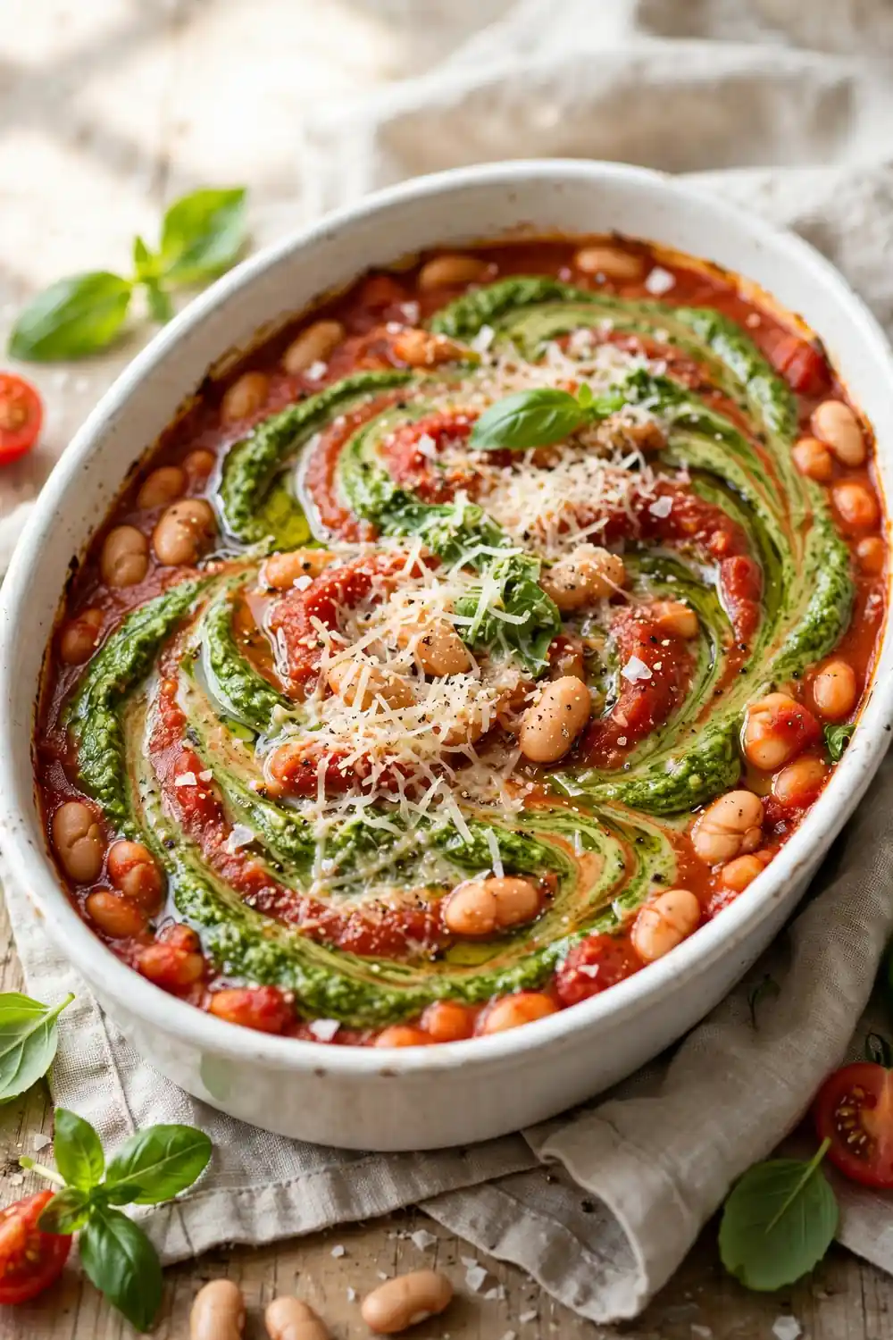 white bean tomato bake 10