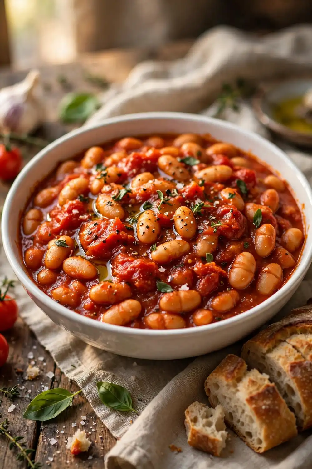 white bean tomato bake 16