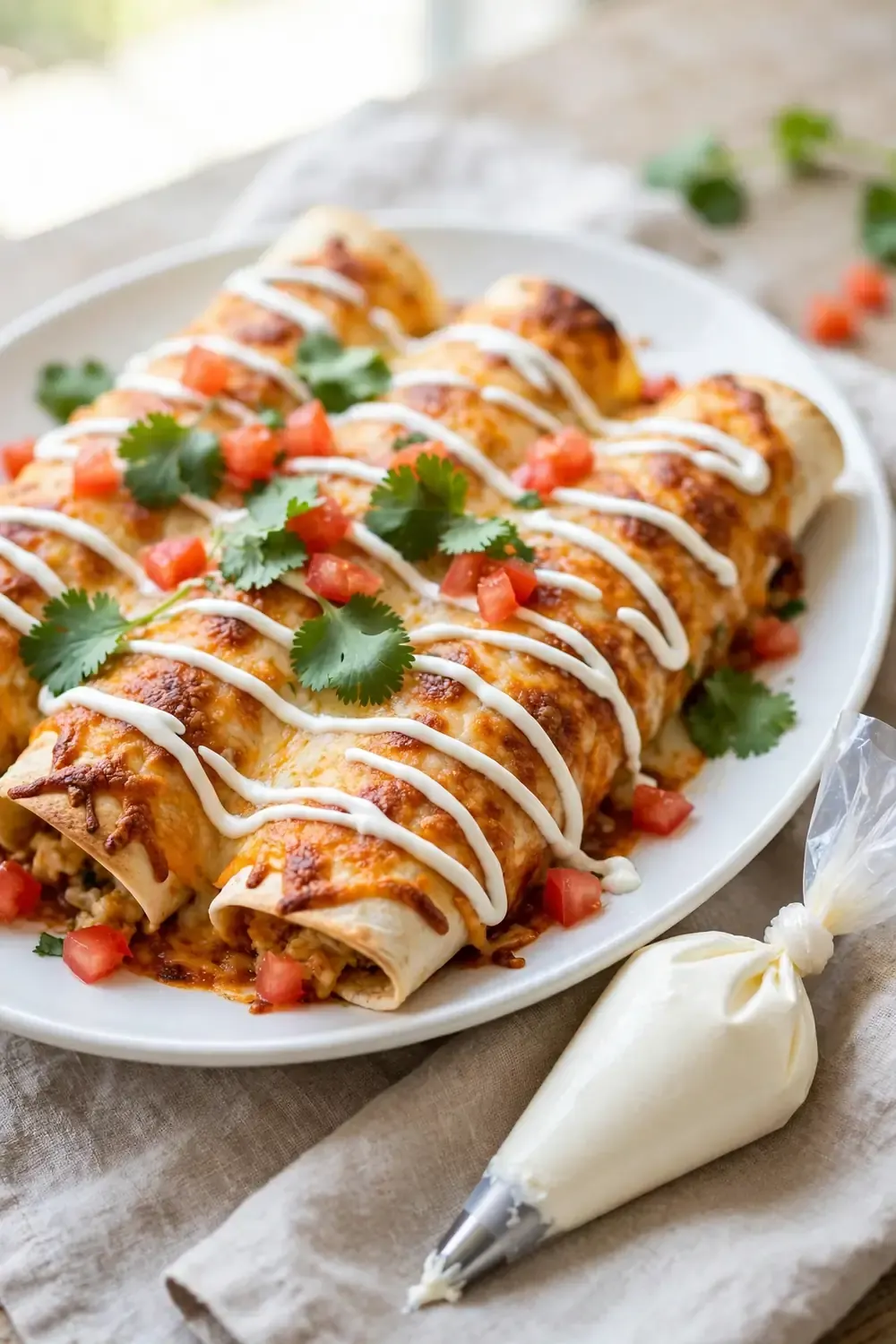 White Chicken Enchiladas 05