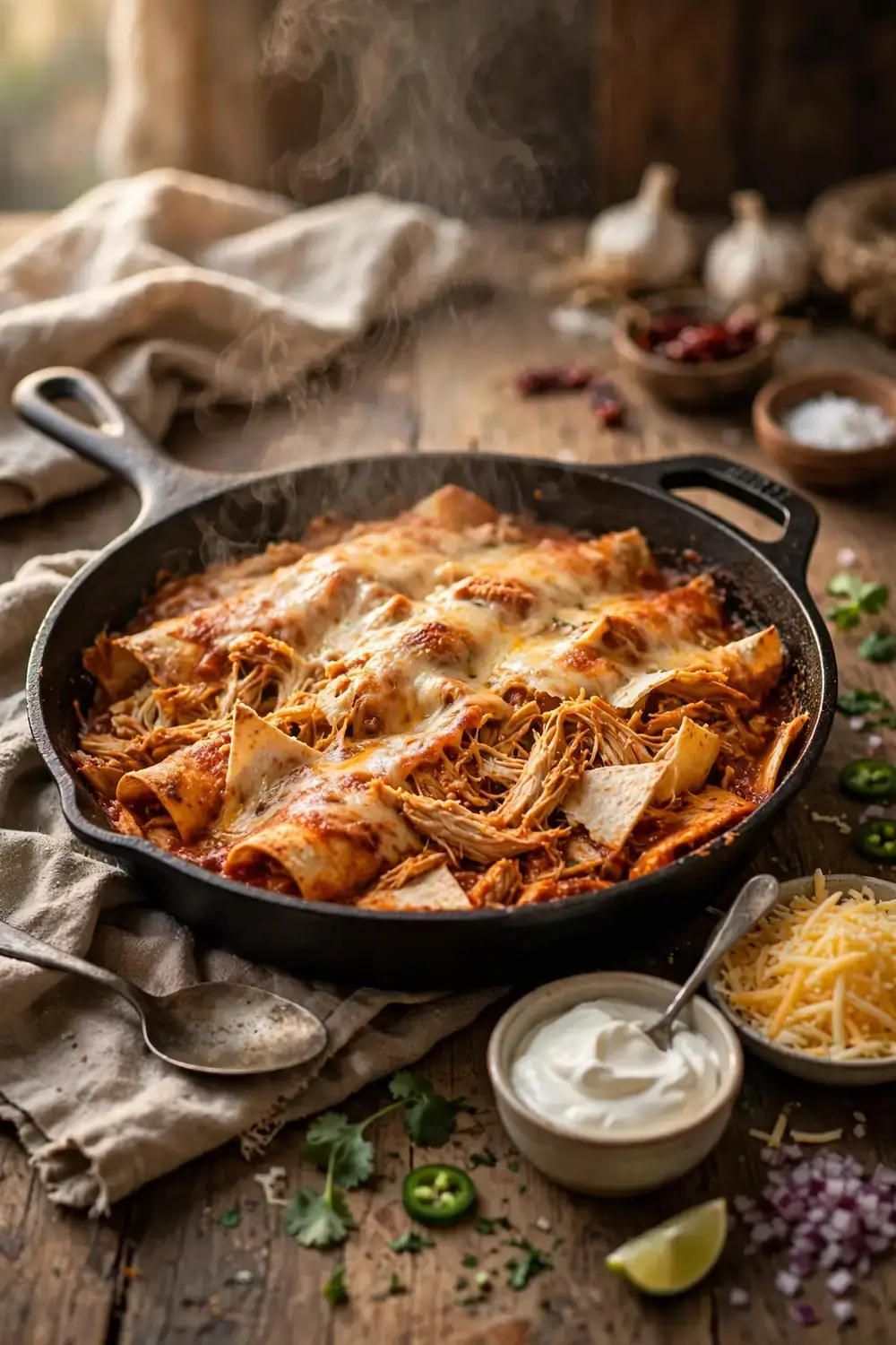 White Chicken Enchiladas 12