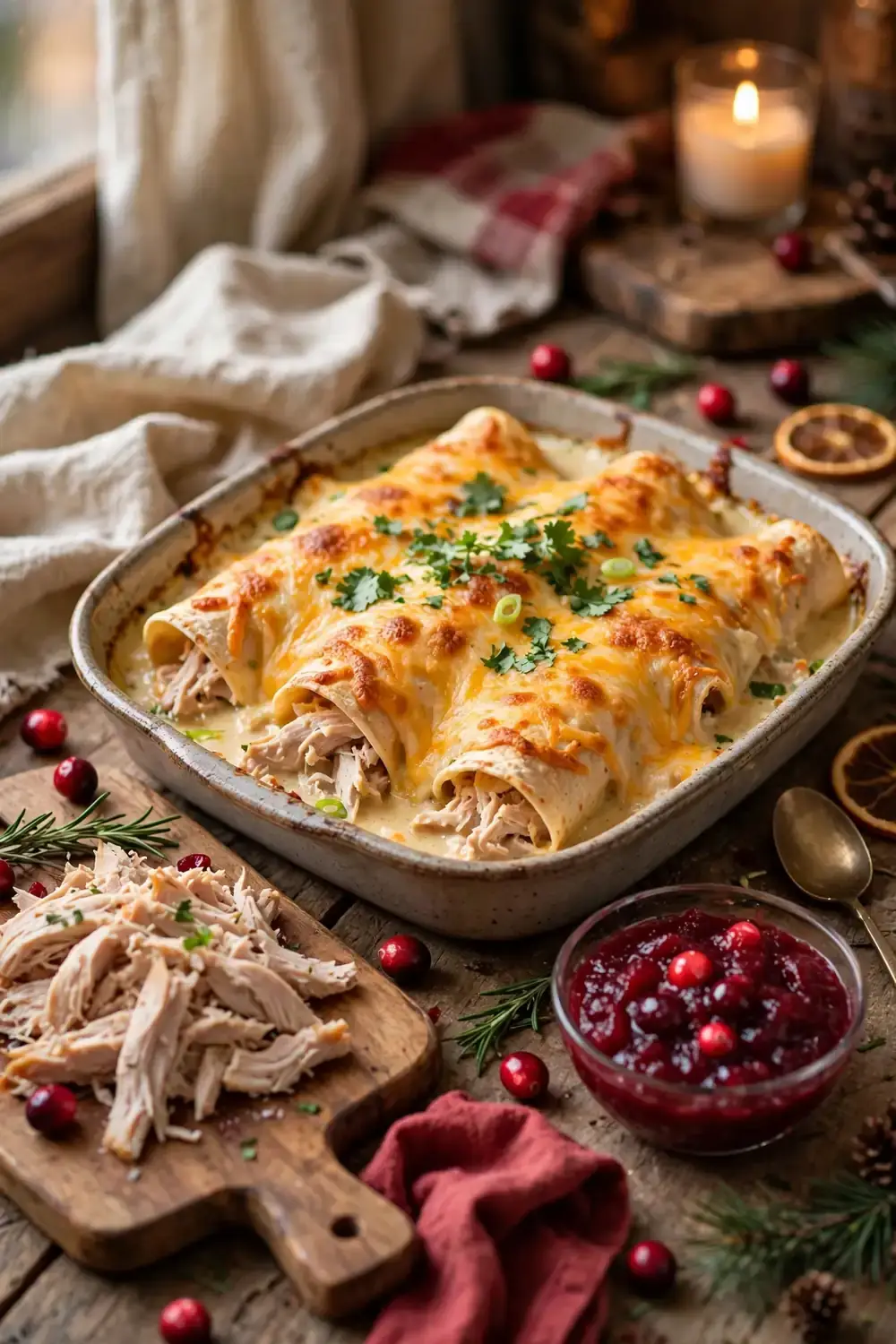 White Chicken Enchiladas 17